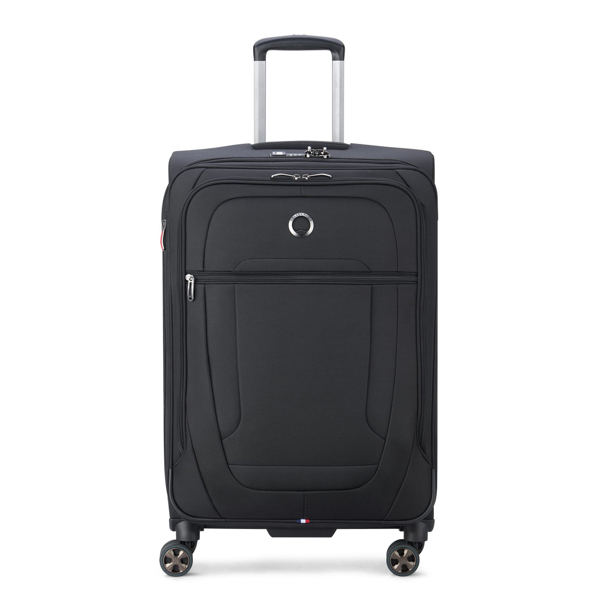 DELSEY Paris Helium DLX Softside Expandable Luggage with Spinner Wheels ( Black , Checked-Medium 25 Inch ) Black Checked Medium 25 Inch U2