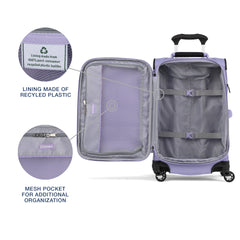 Travelpro Maxlite 5 Softside Expandable Luggage with 4 Spinner Wheels, Lightweight Suitcase, Men and Women ( Violet , Carry-on 21-Inch ) Violet Carry On 21 Inch U3