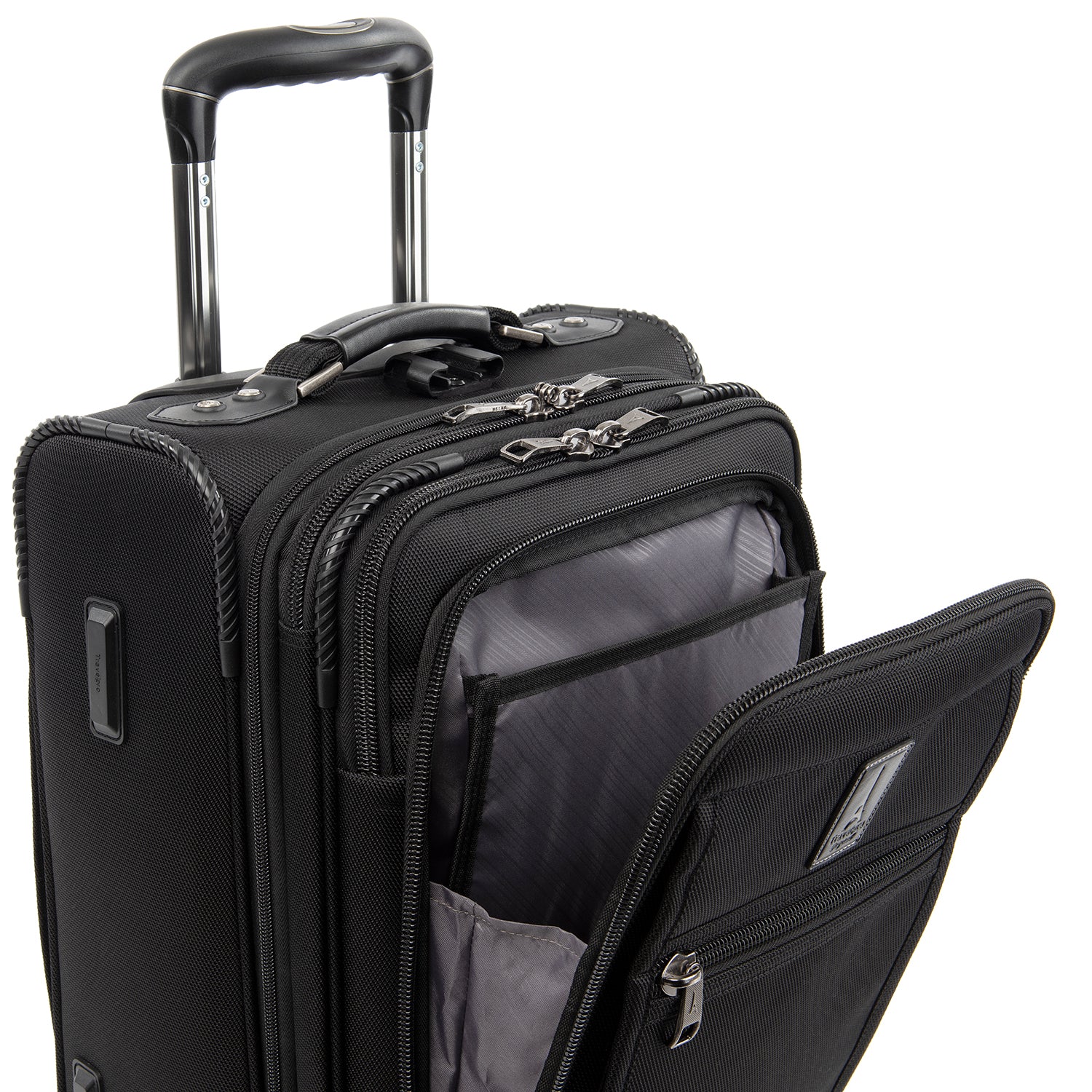 Travelpro Crew Expert Global Carry-on Expandable Rollaboard ( Jet Black , One Size ) Jet Black One Size U1