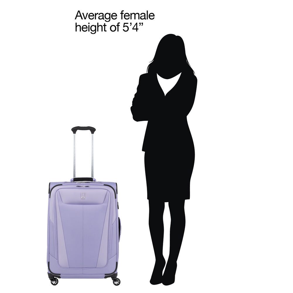 Travelpro Maxlite 5 Softside Expandable Luggage with 4 Spinner Wheels, Lightweight Suitcase, Men and Women Violet 3 Piece Set 21 25 29 U1