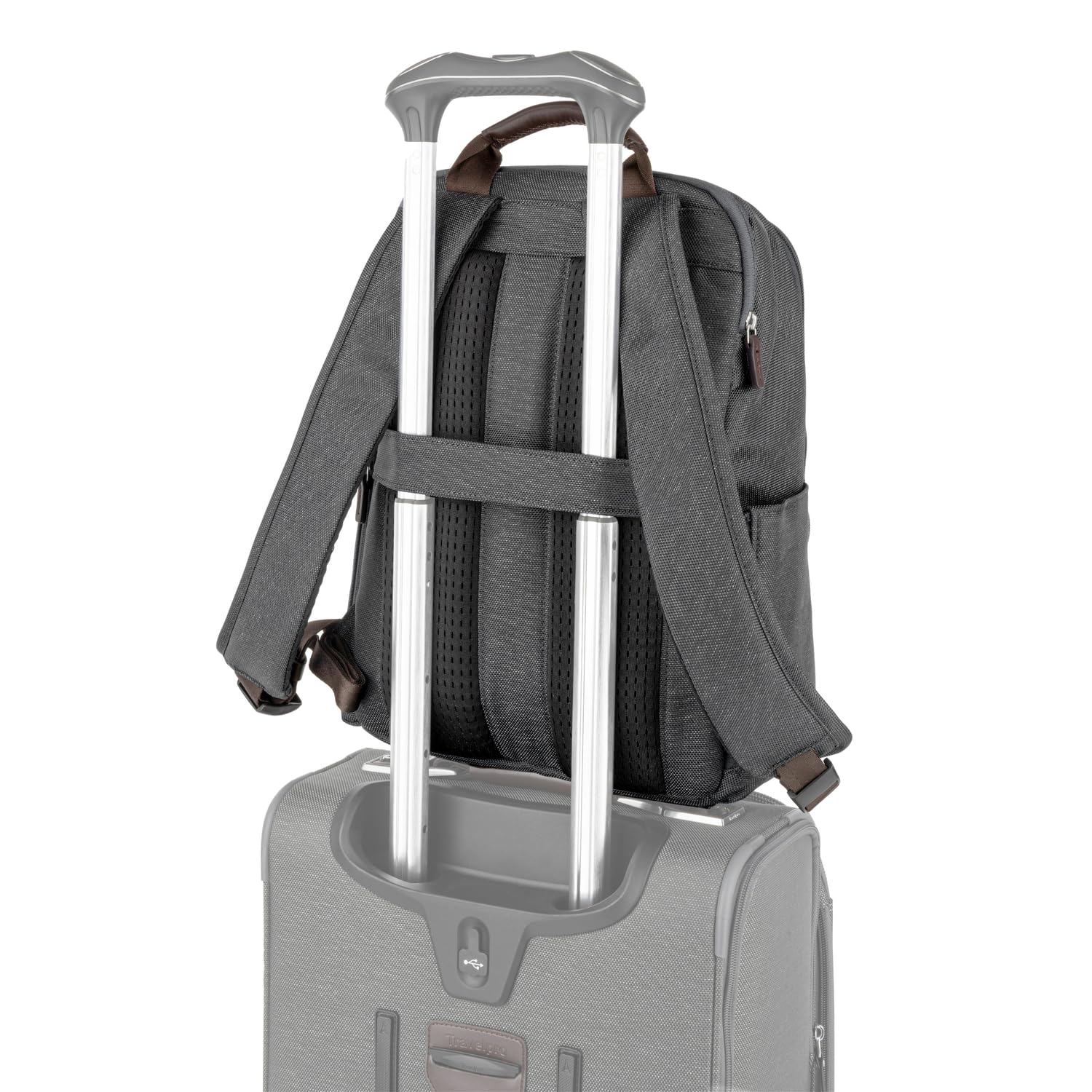 Travelpro Platinum Elite Laptop Travel Backpack, Fits up to 16 Inch Laptop, Business, Water Resistant, Men and Women ( Grey , 16 Inch ) Grey 16 Inch U1