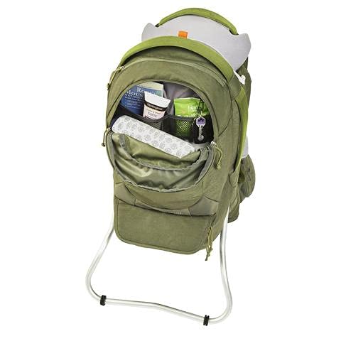 Kelty Journey PerfectFIT ELITE Child Carrier for Infants and Toddlers, Zippered Pockets Galore, 26L, Waistbelt, Aluminum Frame, Integrated Sunshade Insignia Blue One Size U1