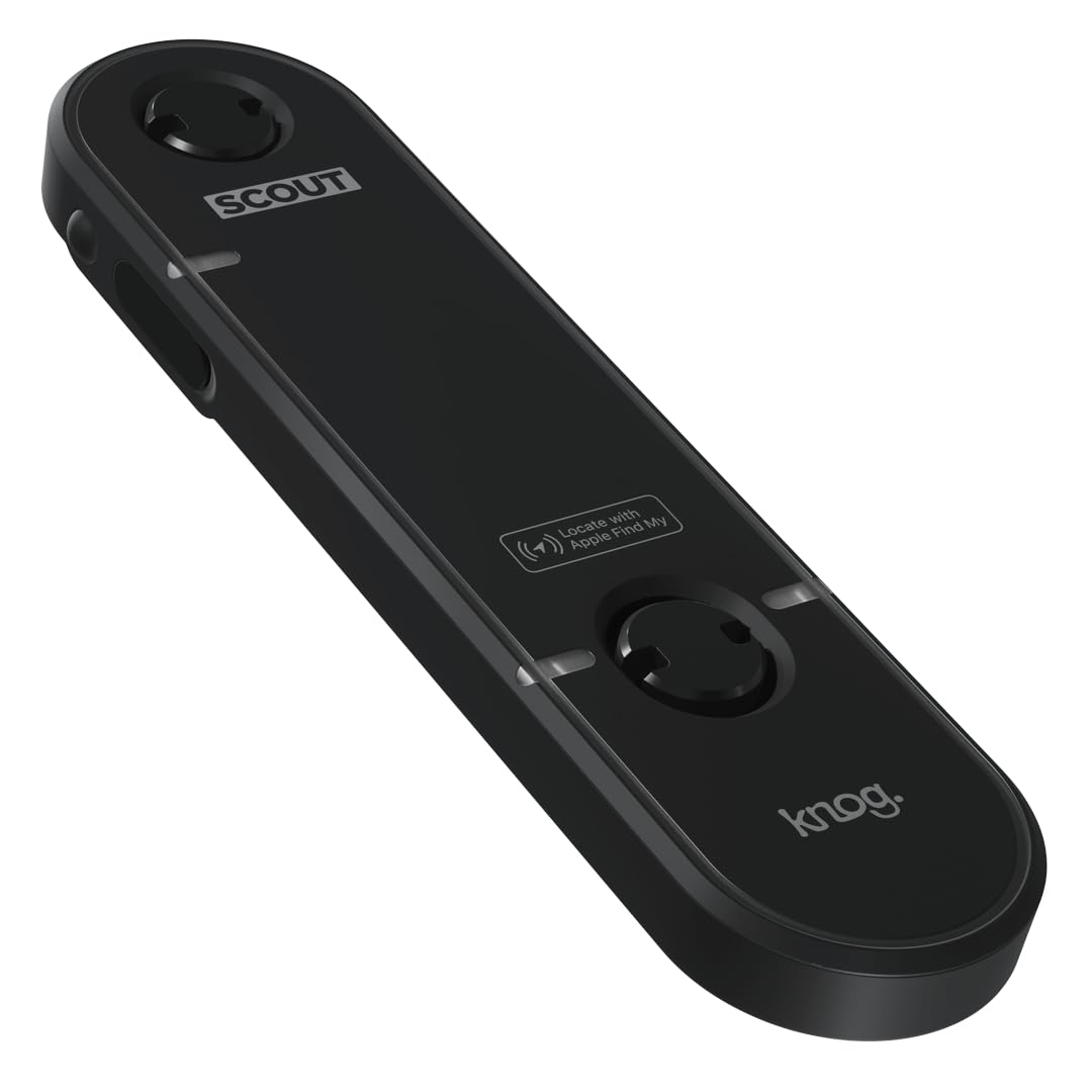 Knog Scout Bike Alarm & Finder, Apple Find My Bicycle Tracker Black One Size U1