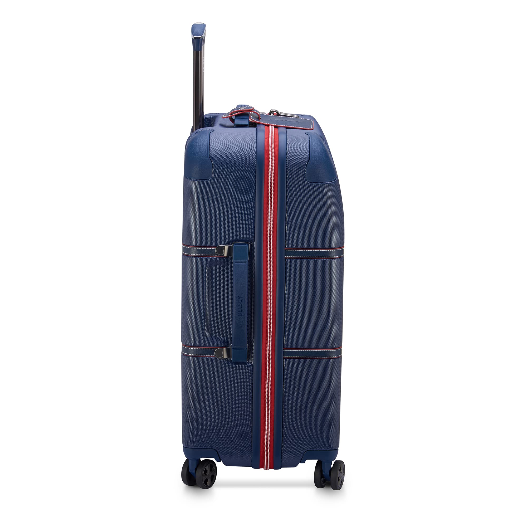 DELSEY Paris Chatelet Air 2.0 Hardside Luggage with Spinner Wheels ( Navy , Checked-Medium 24 Inch ) Navy Checked Medium 24 Inch U6