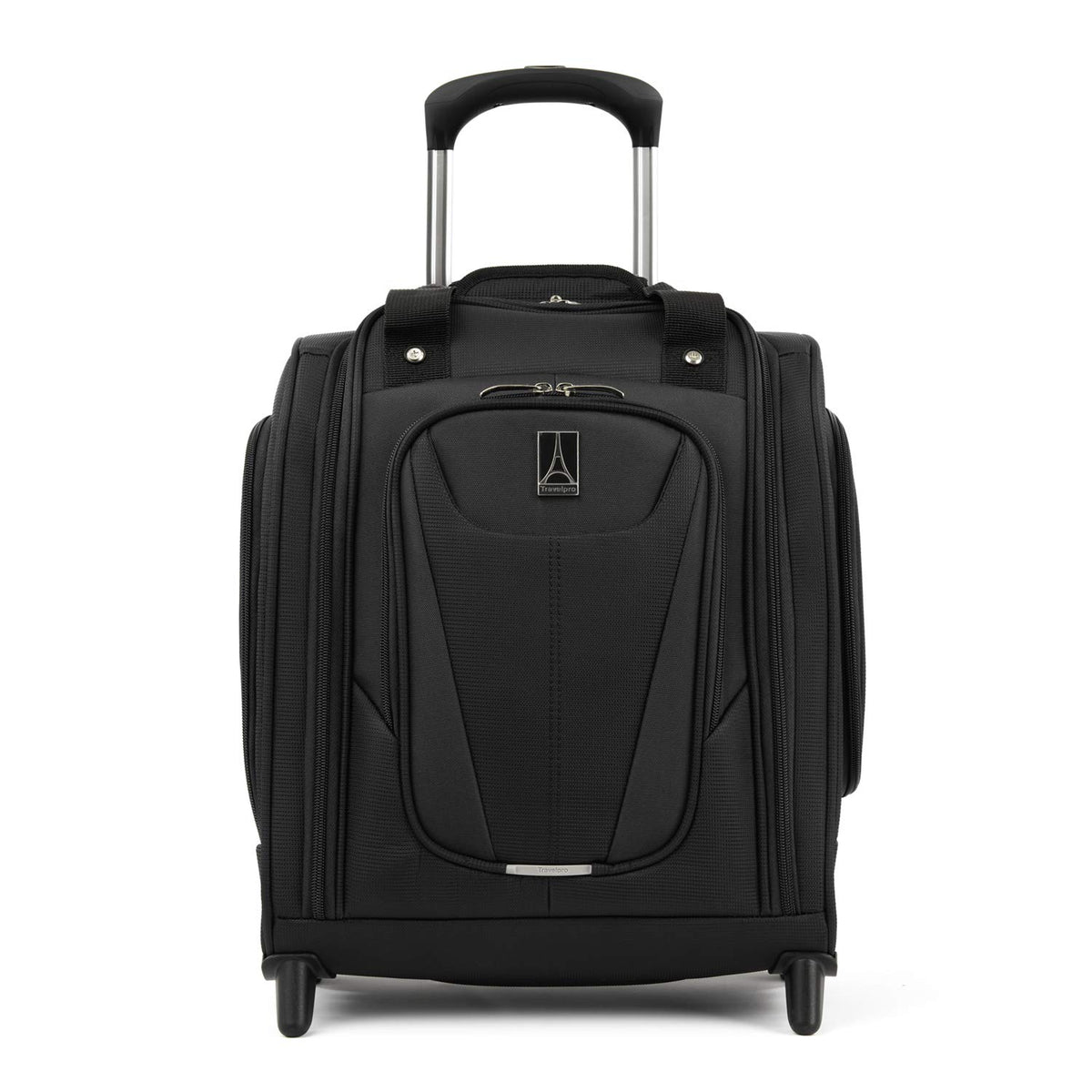 Travelpro Luggage Maxlite 5 Softside Lightweight Rolling Underseat Compact Carry on Upright 2 Wheel Bag, Men and Women Black 15 Inch U12