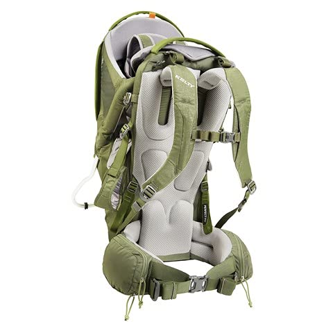 Kelty Journey PerfectFIT ELITE Child Carrier for Infants and Toddlers, Zippered Pockets Galore, 26L, Waistbelt, Aluminum Frame, Integrated Sunshade Insignia Blue One Size U1
