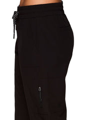 Avalanche Women's Ripstop Pant with UPF 50 Protection Everyday Hiking Ankle Pant with Pockets Quick Drying Pant for Hiking, Black Black X-Large U2