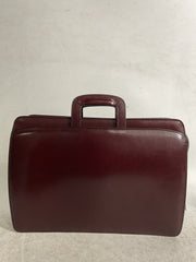 Jack Georges Elements Double Gusset Top Zip Leather Briefcase 4202 - Burgundy Burgundy One Size U1