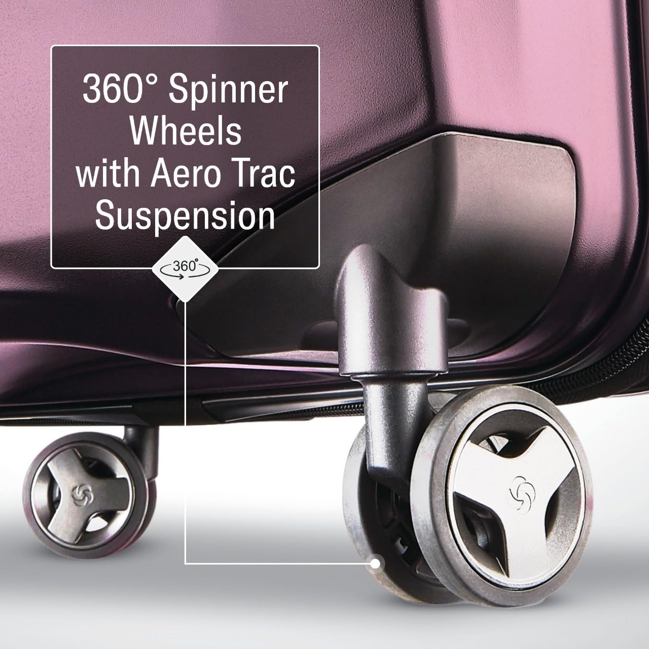 Samsonite Octiv Hardside Spinner ( Amethyst Purple , Check-Large 28 ) Amethyst Purple Check Large 28 U13