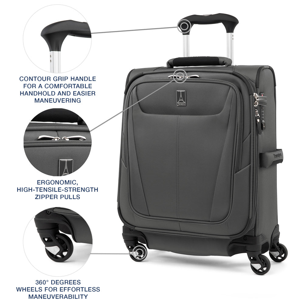 Travelpro Maxlite 5 Softside Expandable Luggage with 4 Spinner Wheels, Lightweight Suitcase, Men and Women U1