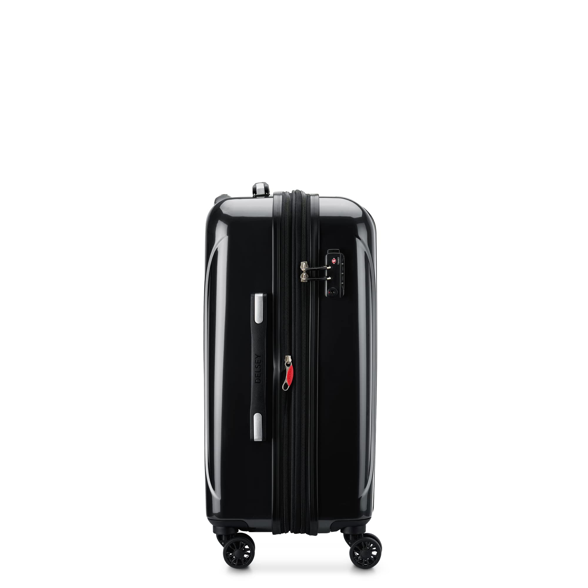 DELSEY Paris Helium Aero Hardside Expandable Luggage with Spinner Wheels Black Carry On 21 Inch U14