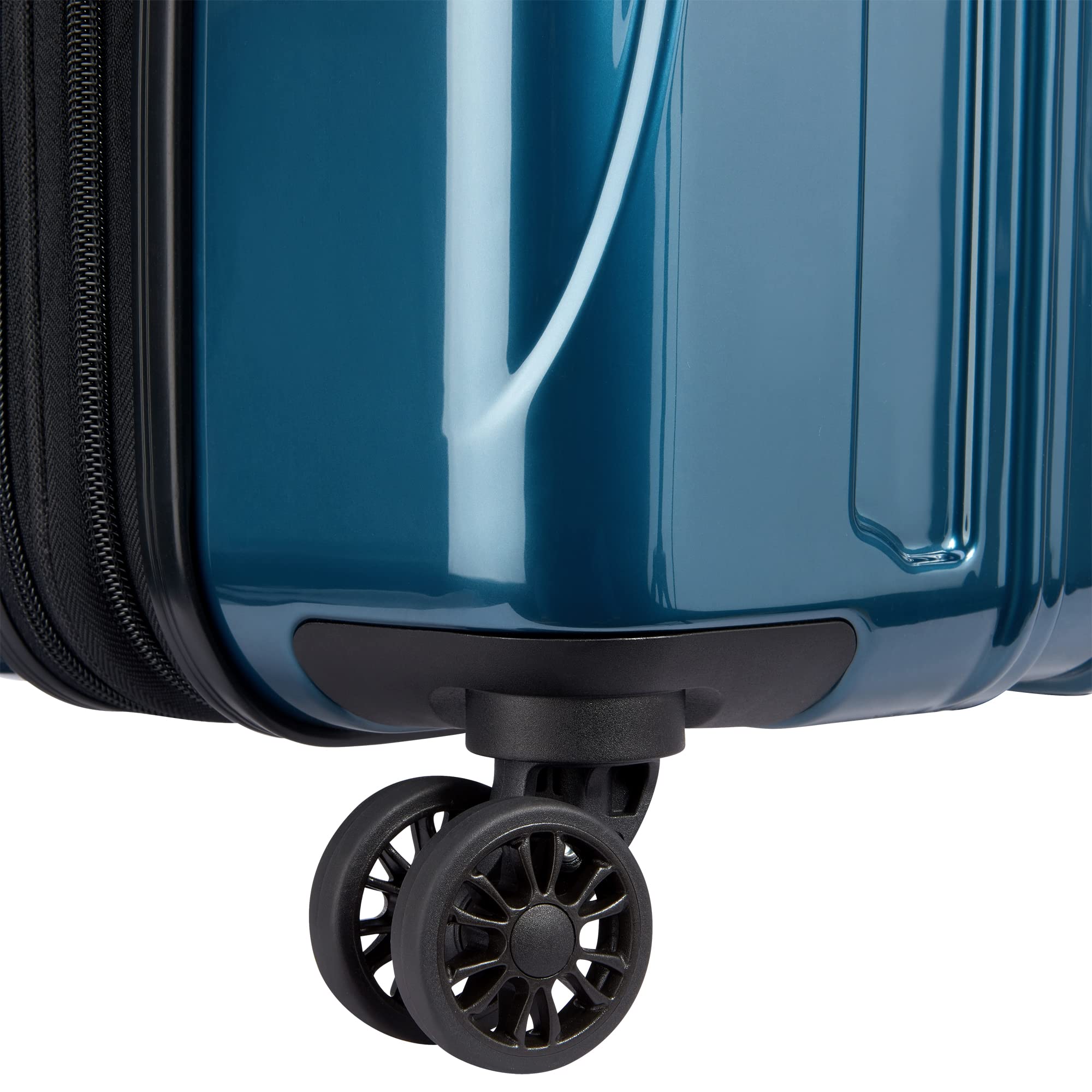 DELSEY Paris Helium Aero Hardside Expandable Luggage with Spinner Wheels ( Teal , Checked-Medium 25 Inch ) Teal Checked Medium 25 Inch U15