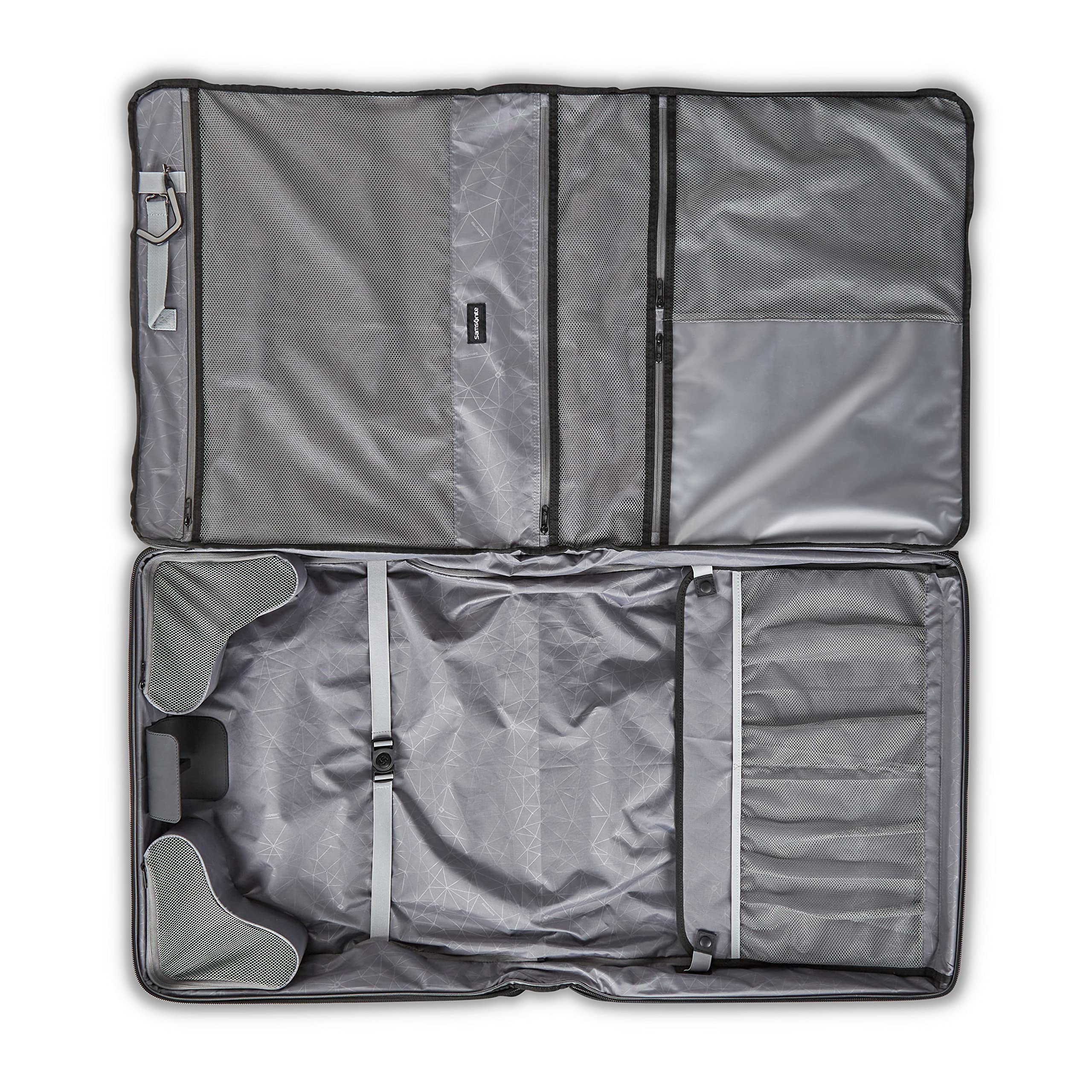Samsonite Ascella 3.0 Lightweight Softside Luggage Spinner Collection Black 2 W Garment Bag U1