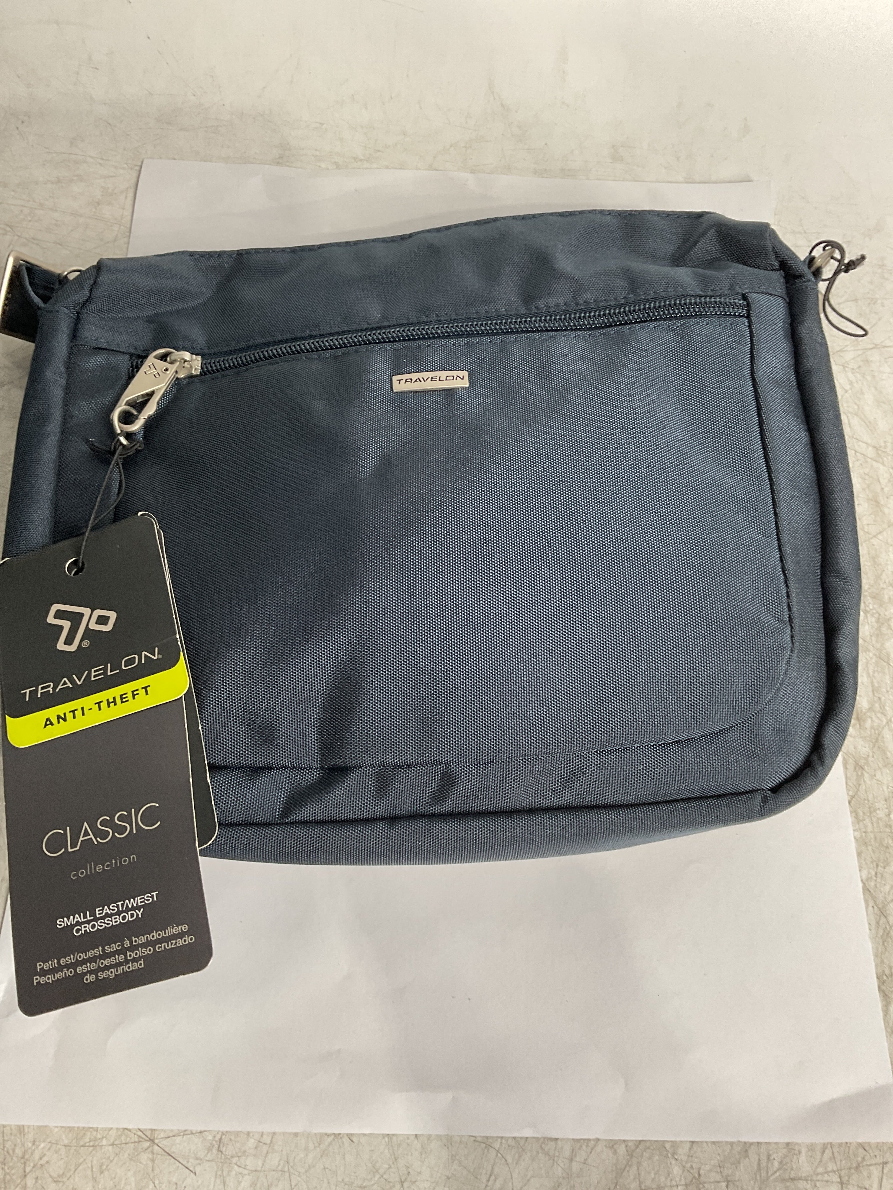 Travelon Anti-Theft Classic Small East/West Crossbody Midnight One Size U1