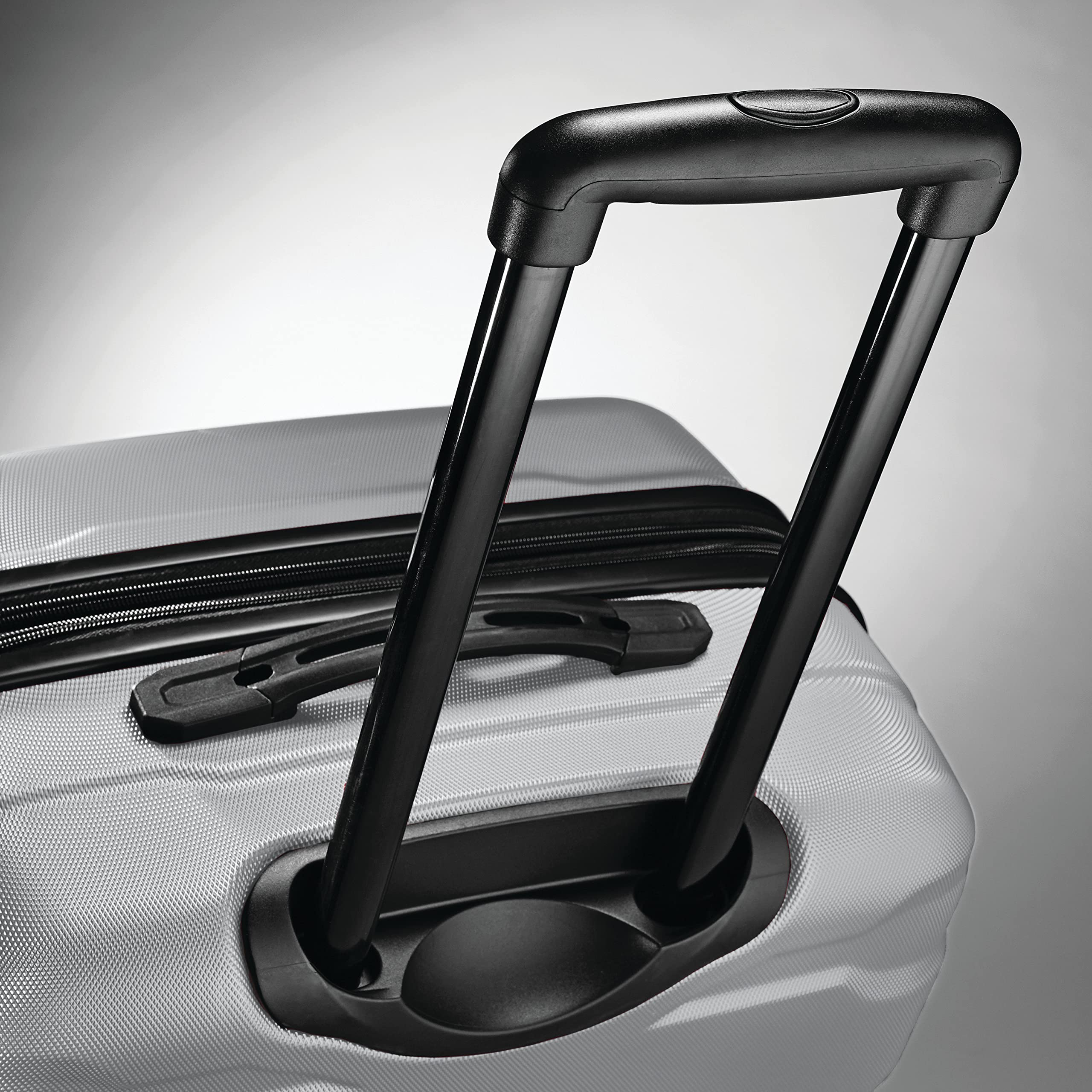 Samsonite Omni Pc Hardside Expandable Luggage with Spinner Wheels ( Silver , Checked-Large 28-Inch ) Silver Checked Large 28 Inch U9