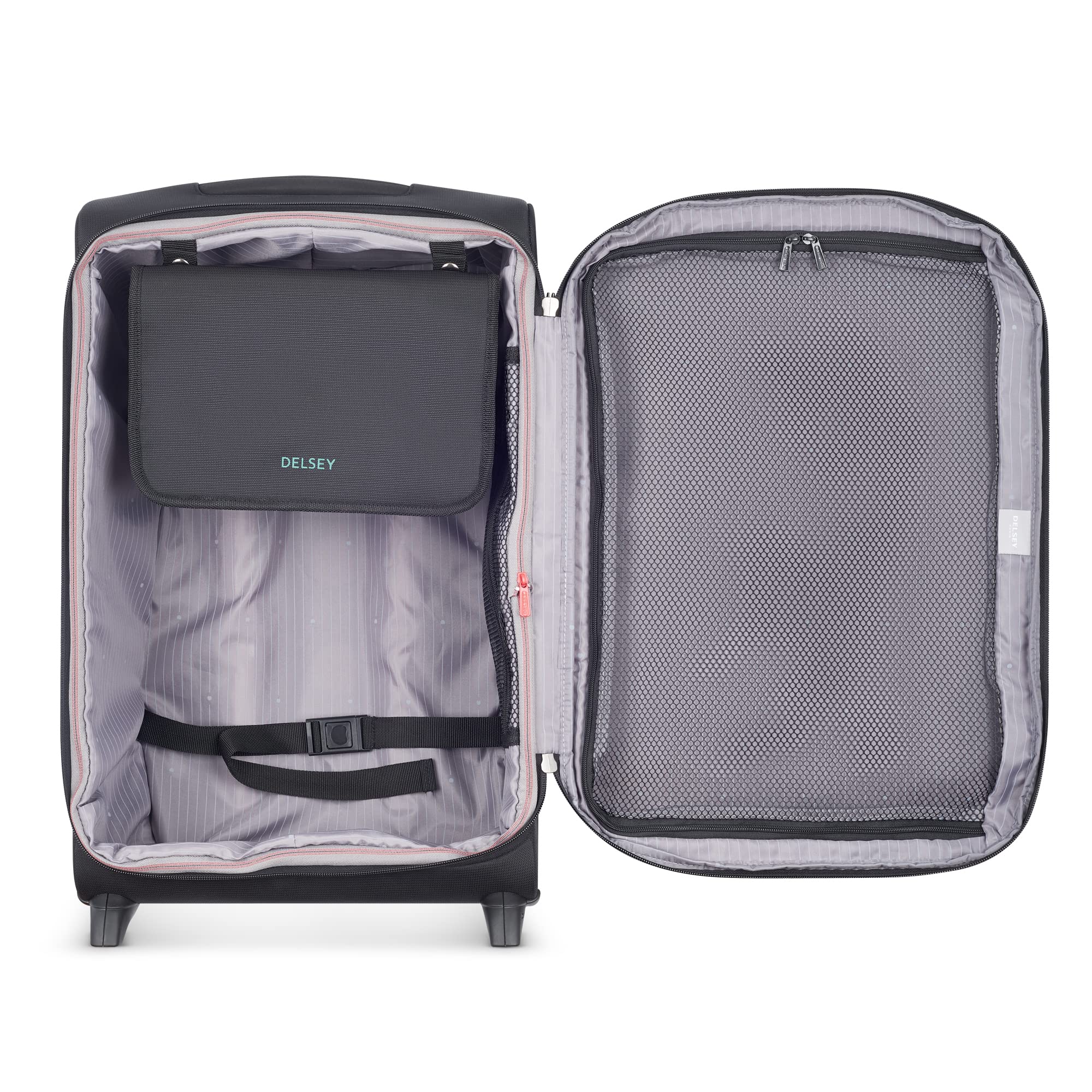 DELSEY Paris Helium DLX Softside Expandable Luggage with 2 Wheels ( Black , Carry on 21 Inch ) Black Carry On 21 Inch U1
