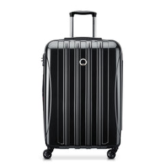 DELSEY PARIS Helium Aero Hardside Expandable Luggage with Spinner Wheels ( Black , Checked-Medium 24 Inch ) Black Checked Medium 24 Inch U21