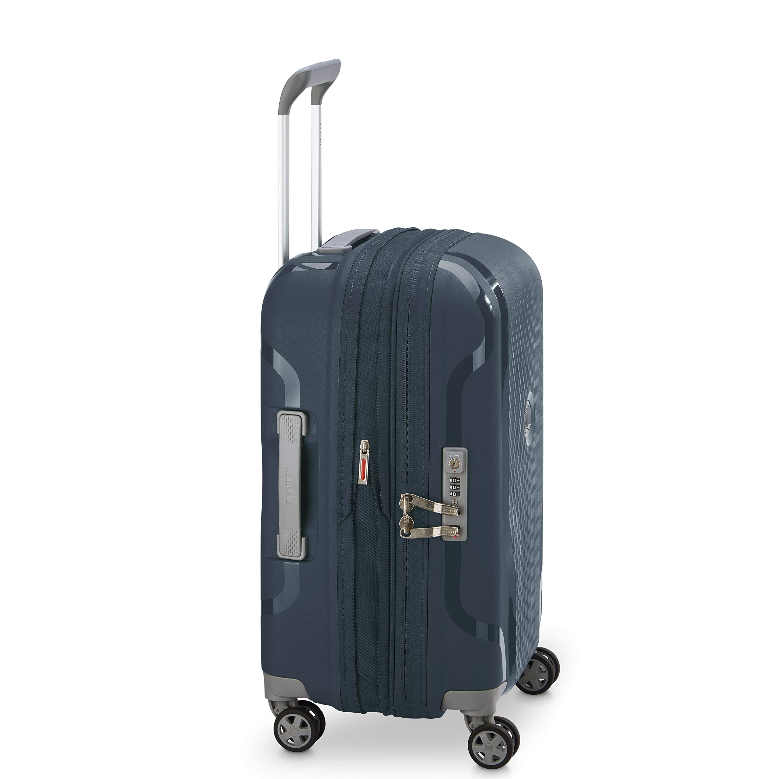 DELSEY Paris Clavel Hardside Expandable Luggage with Spinner Wheels ( BLUE JEAN , Carry-On 19 Inch ) BLUE JEAN Carry On 19 Inch U18