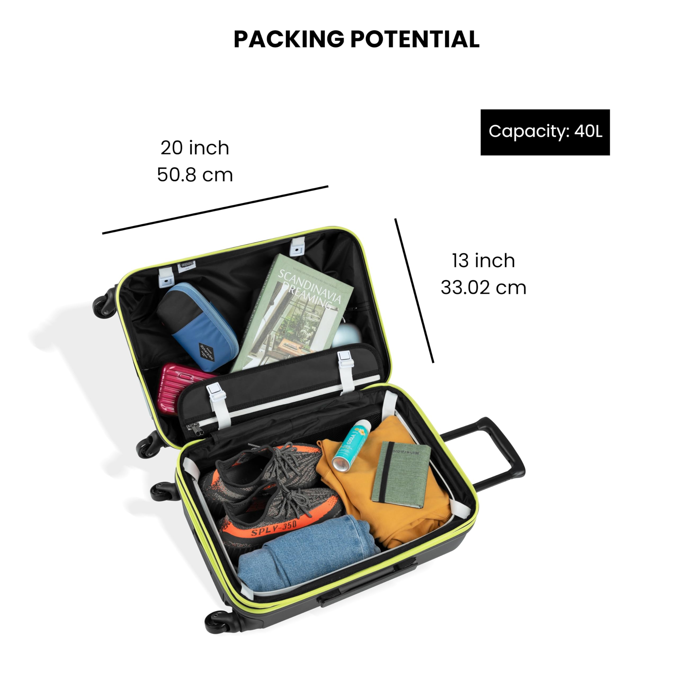 Sherpani Meridian, 22 Inch Carry On Luggage Airline Approved, Rolling Hardside Suitcase 22x14x9, Travel Luggage for Women, Expandable Suitcase, Travel Gift ( St. Lucia , 22-Inch Carry On ) St. Lucia 22 Inch Carry On U1