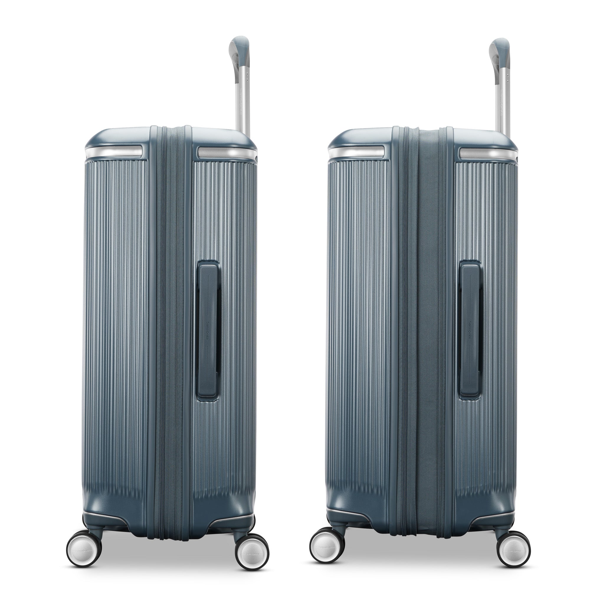 Samsonite Silhouette 18 Hardside Carry-On Expandable Spinner ( Metallic Silver , One Size ) Metallic Silver One Size U2