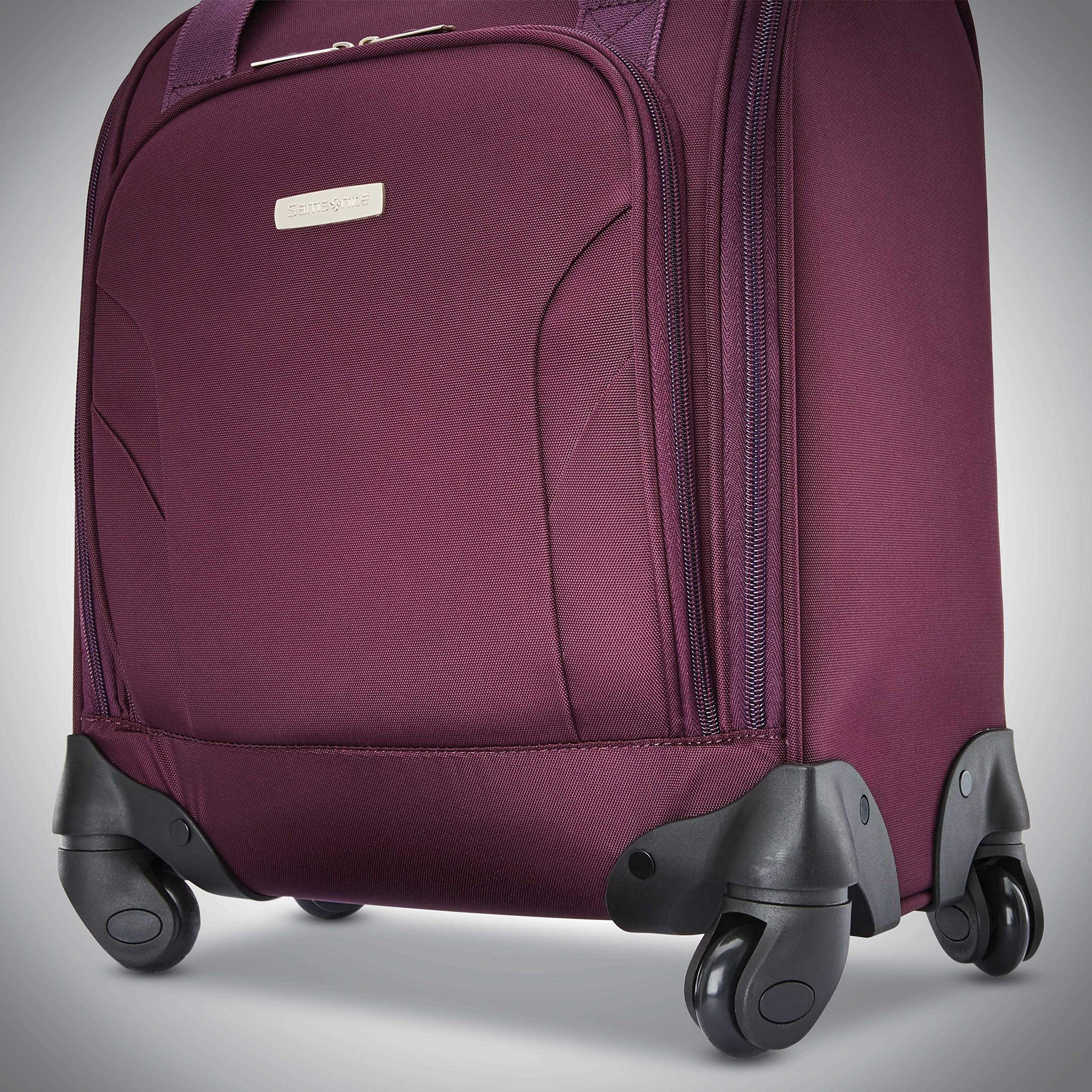 Samsonite Underseat Carry-On Spinner with USB Port ( Purple , One Size ) Purple One Size U4