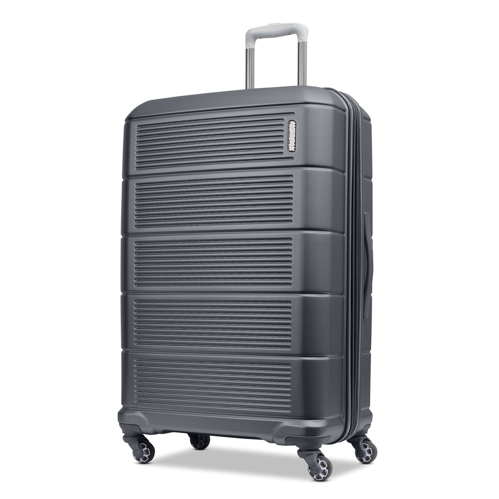American Tourister Stratum 2.0 Hardside Spinner Luggage Collection ( Charcoal , 28-Inch Checked-Large ) Charcoal 28 Inch Checked Large U7