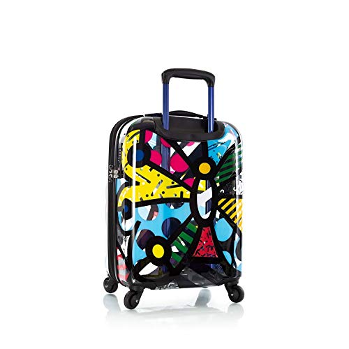 Heys Britto Transparent 21" Carry On Spinner Luggage ( Transparent Butterfly ) Transparent Butterfly  U1