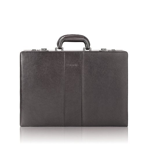 SOLO Classic Collection Expandable Leather Attache CLA420 3  One Size U1