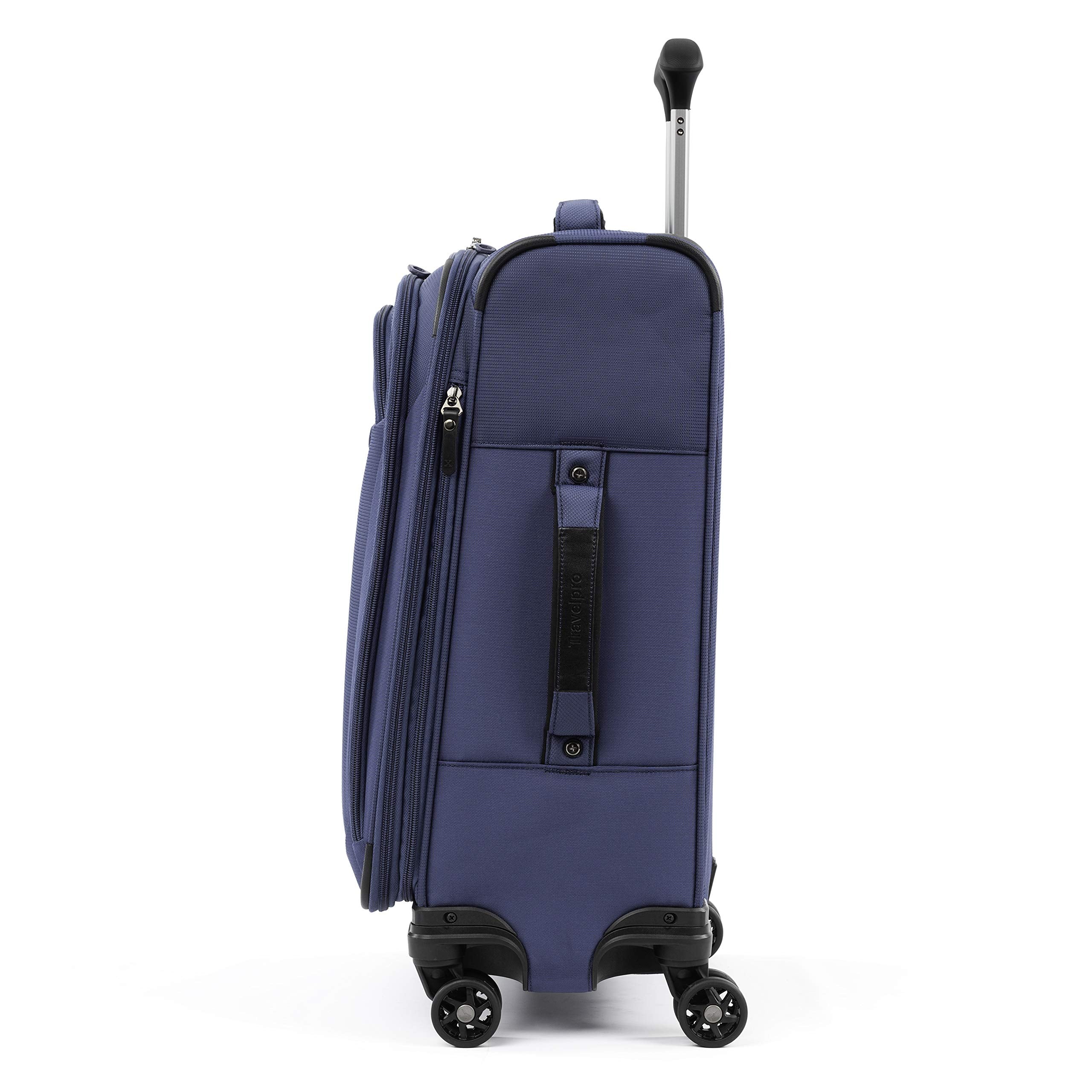 Travelpro Tourlite Softside Expandable Luggage with 4 Spinner Wheels, Lightweight Suitcase, Men and Women Blue Carry On 21 Inch U22
