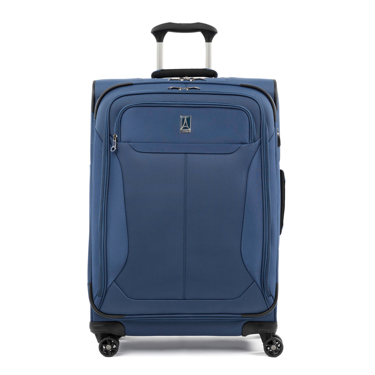 Travelpro Tourlite Softside 25" Expandable Luggage with 4 Spinner Wheels, Lightweight Suitcase, Checked Medium ( Blue , Checked-Medium 25-Inch ) Blue Checked Medium 25 Inch U21