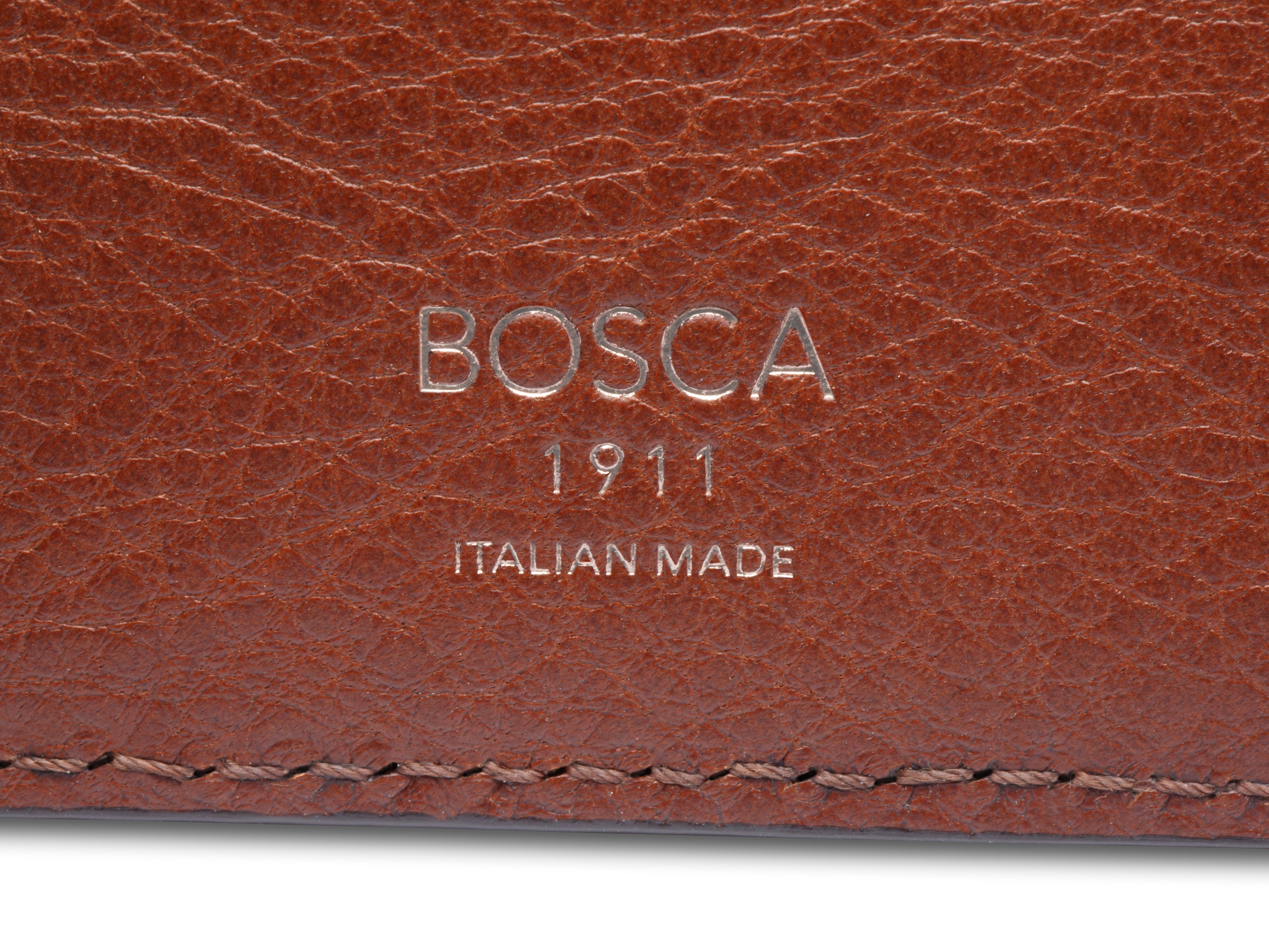 Bosca Navayo Italia Slim 10 Pocket Flip I.D. Bifold U1