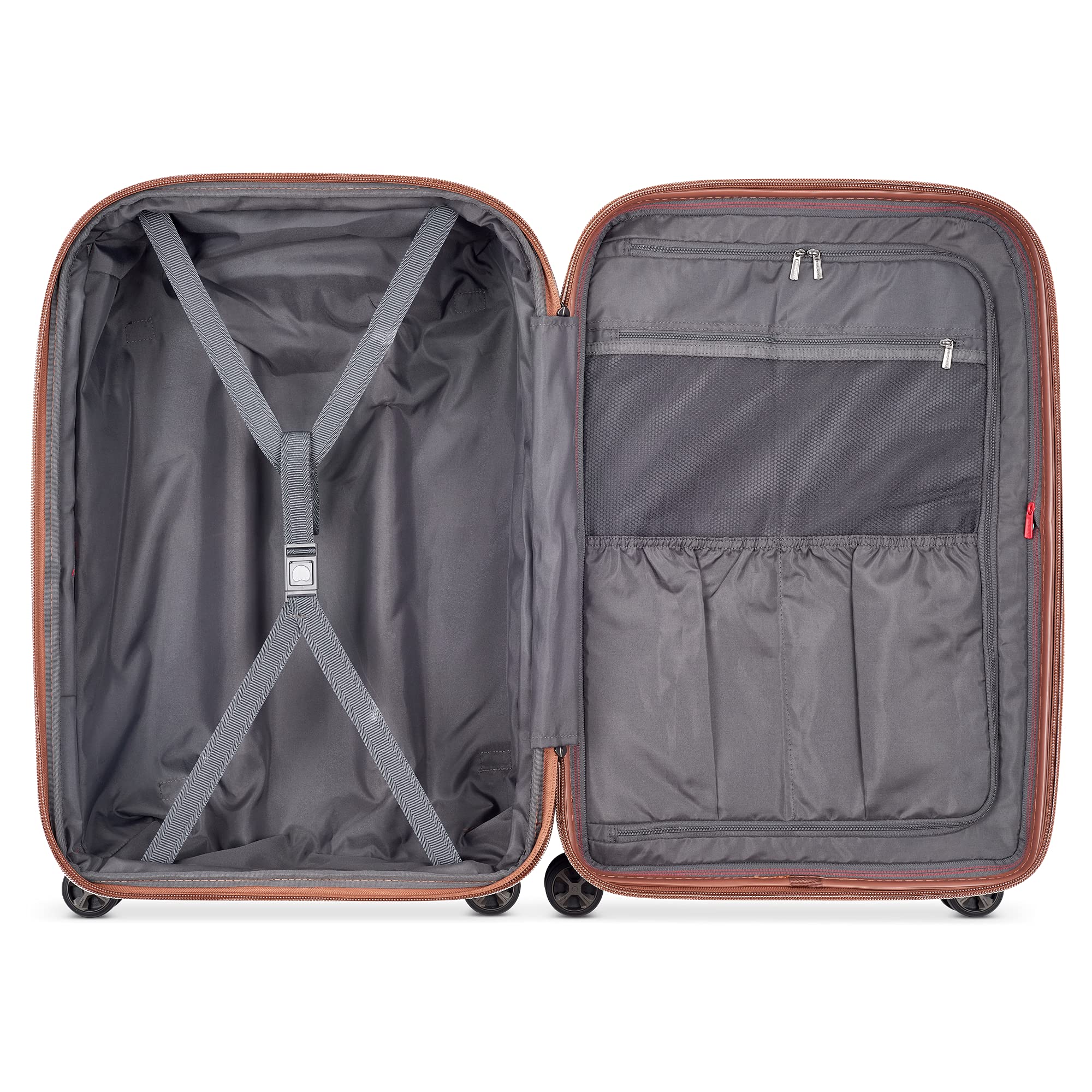DELSEY Paris Carrousel Hardside Expandable Luggage with Spinner Wheels Navy 3 Piece Set 21 24 28 U2