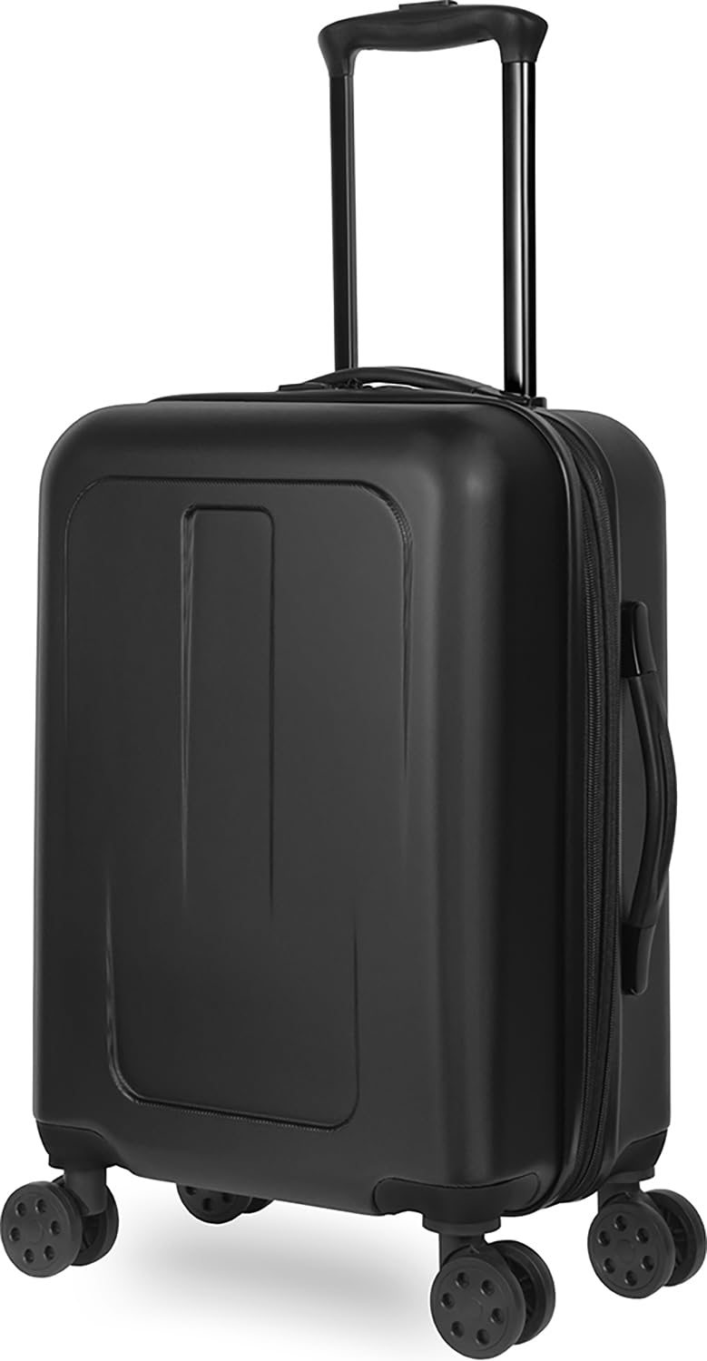 TOTAL TRAVELWARE Passage Expandable Hardside Spinner ( Black , Carry-On 19-Inch ) Black Carry On 19 Inch U1