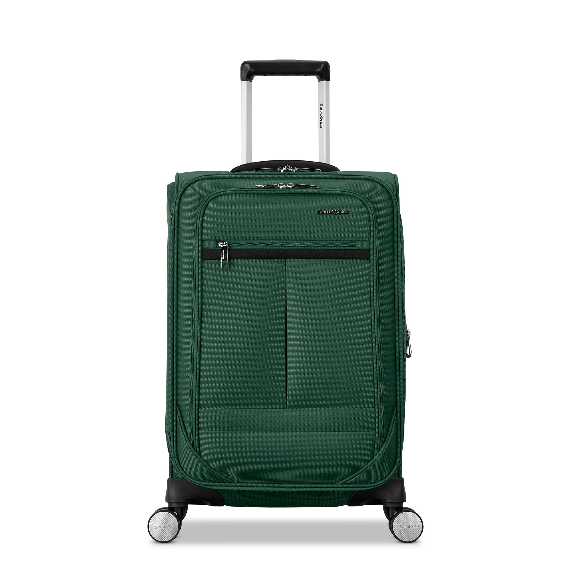 Samsonite Element Carry-On Soft-Sided Expandable 21-Inch Suitcase: Airline Approved for Most Major Airlines, Durable, 360 Spinner Wheels, Adjustable Handle, 2 Front & Side Pocket ( Bistro Green , 21-Inch Carry-On ) Bistro Green 21 Inch Carry On U4