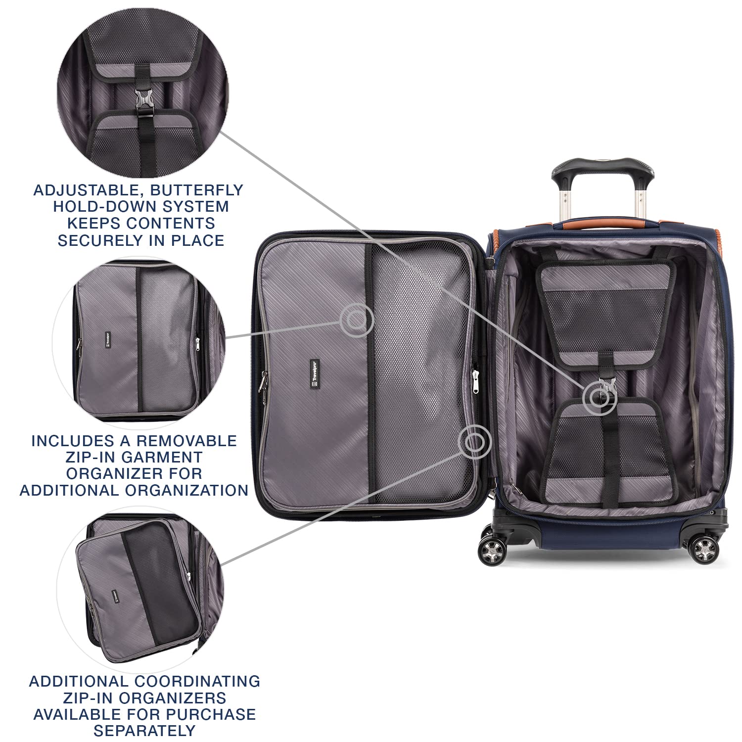 Travelpro Crew Versapack Softside Expandable Spinner Wheel Luggage U2