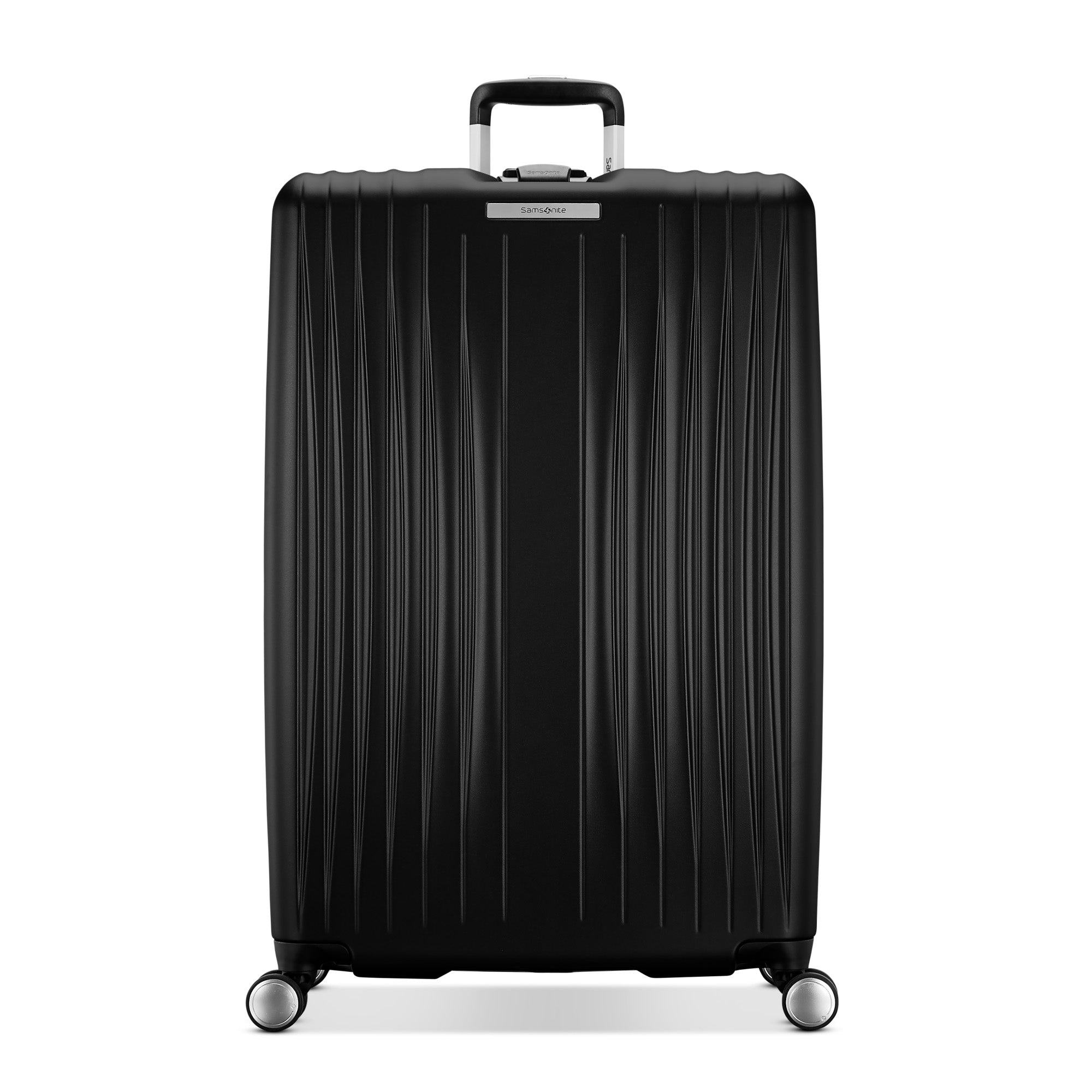 Samsonite Opto 3 Hardside Spinner Luggage Collection ( Basalt Black , Checked-Large ) Basalt Black Checked Large U1