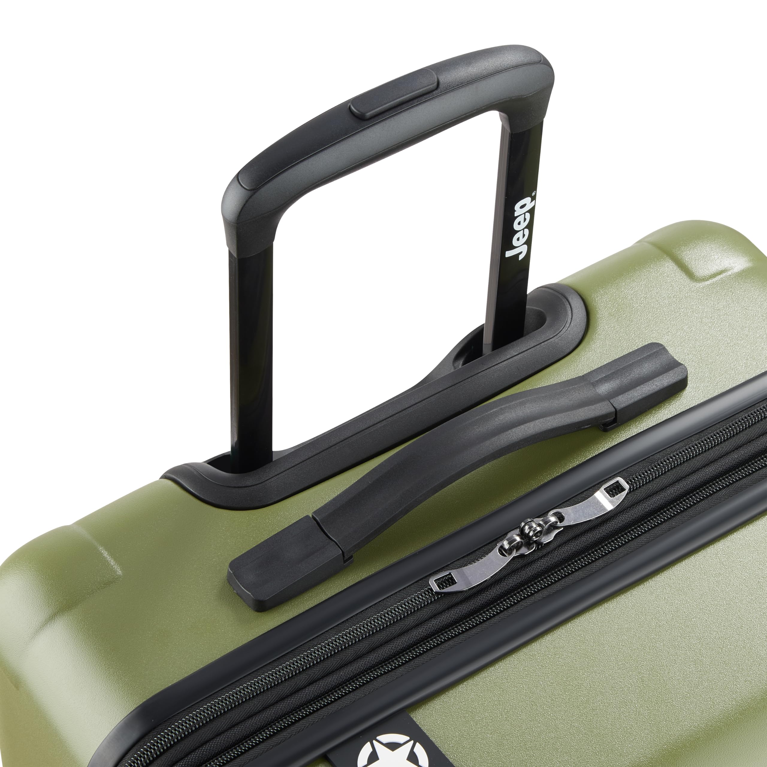 Jeep JH004C Hardside Expandable Luggage with Spinner Wheels ( Avocado , Checked-Medium 24 Inch ) Avocado Checked Medium 24 Inch U1