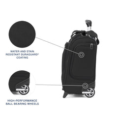 Travelpro Luggage Maxlite 5 Softside Lightweight Rolling Underseat Compact Carry on Upright 2 Wheel Bag, Men and Women ( Black , 15-Inch ) Black 15 Inch U32