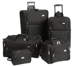 Samsonite Outpost 5 Piece Nested Luggage Set Black One Size U1