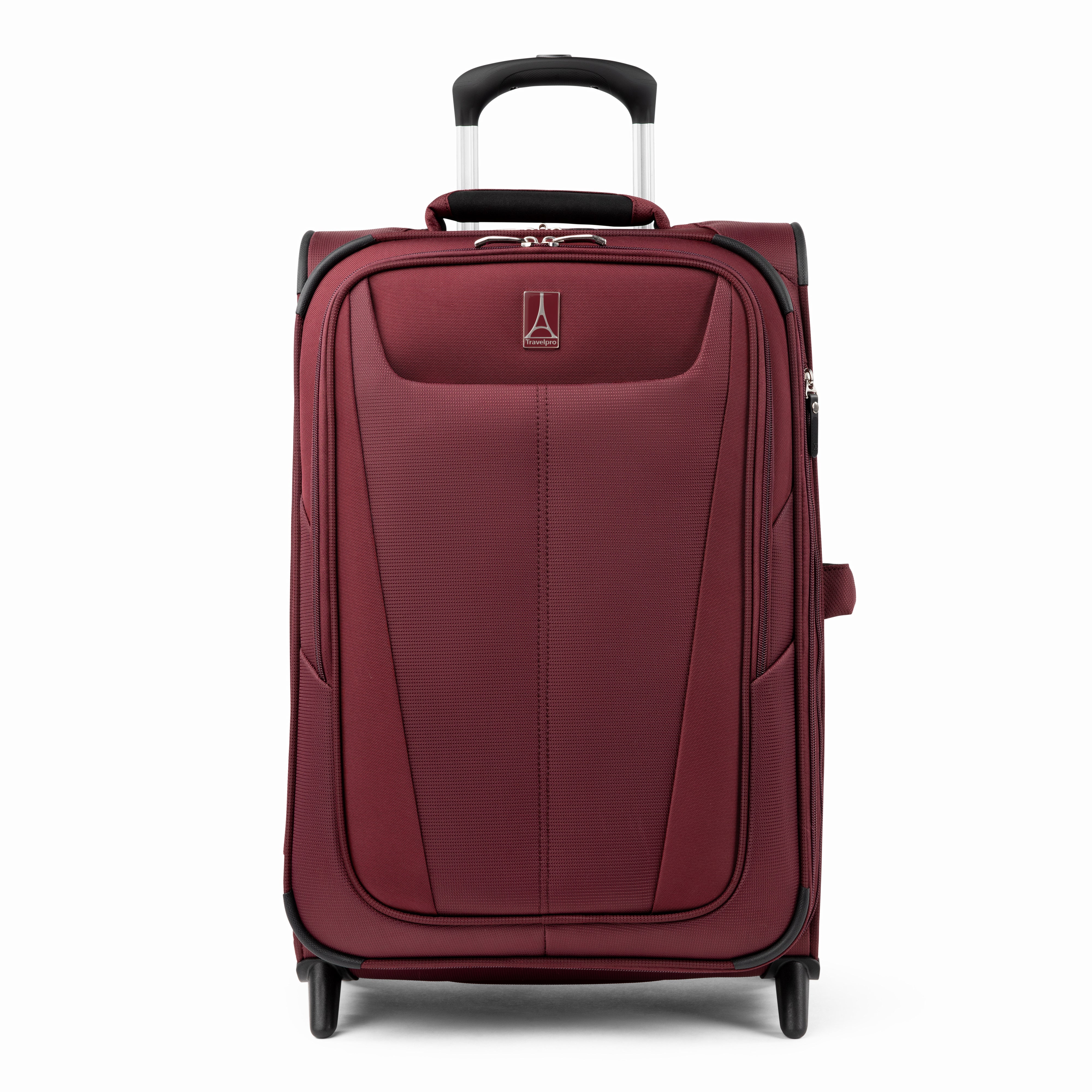 Travelpro Maxlite 5 Softside Expandable Upright 2 Wheel Luggage, Lightweight Suitcase, Men and Women ( Burgundy , Carry-on 22-Inch ) Burgundy Carry On 22 Inch U25