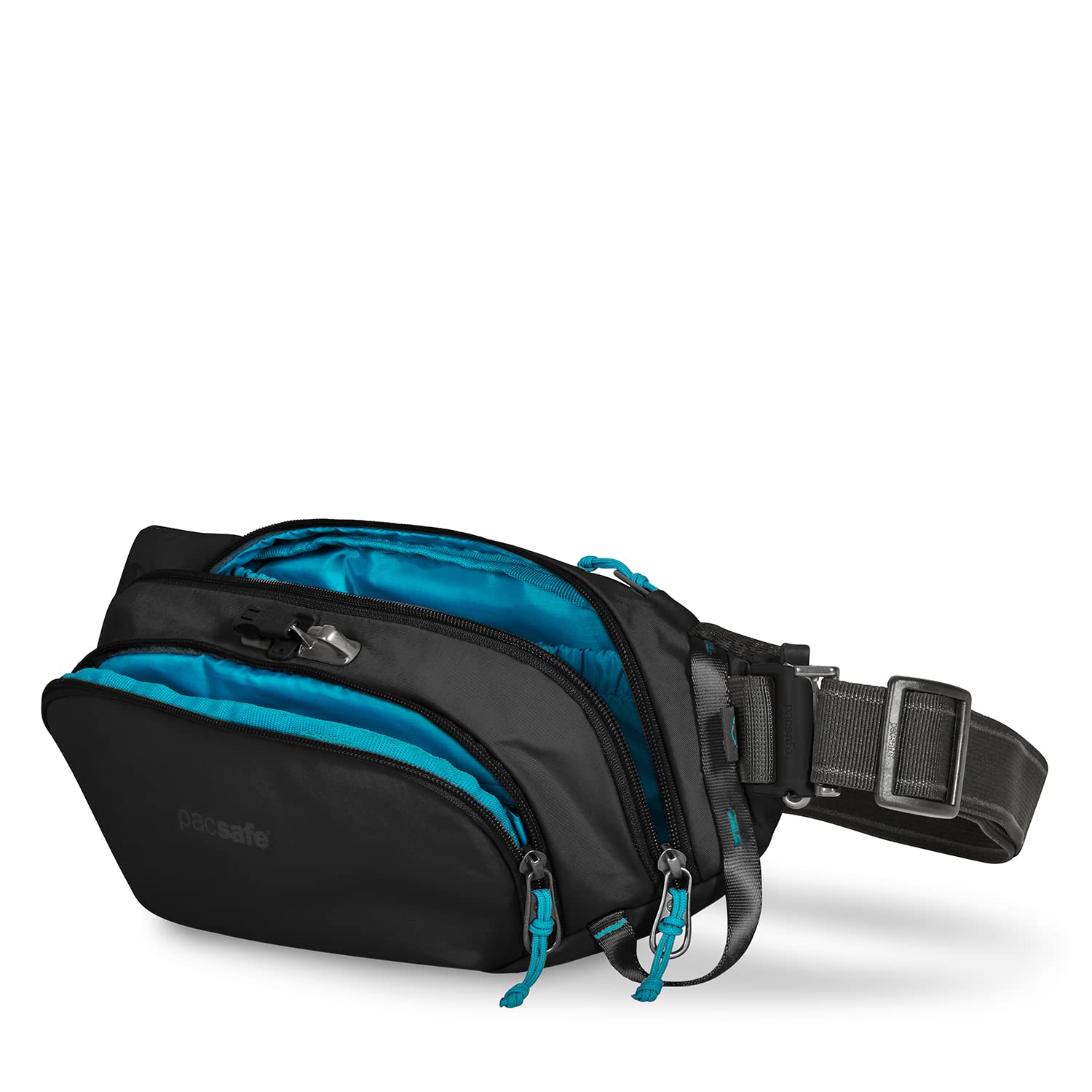 Pacsafe Eco Anti Theft Waist Pack ( ECONYL Black , One Size ) ECONYL Black One Size U3