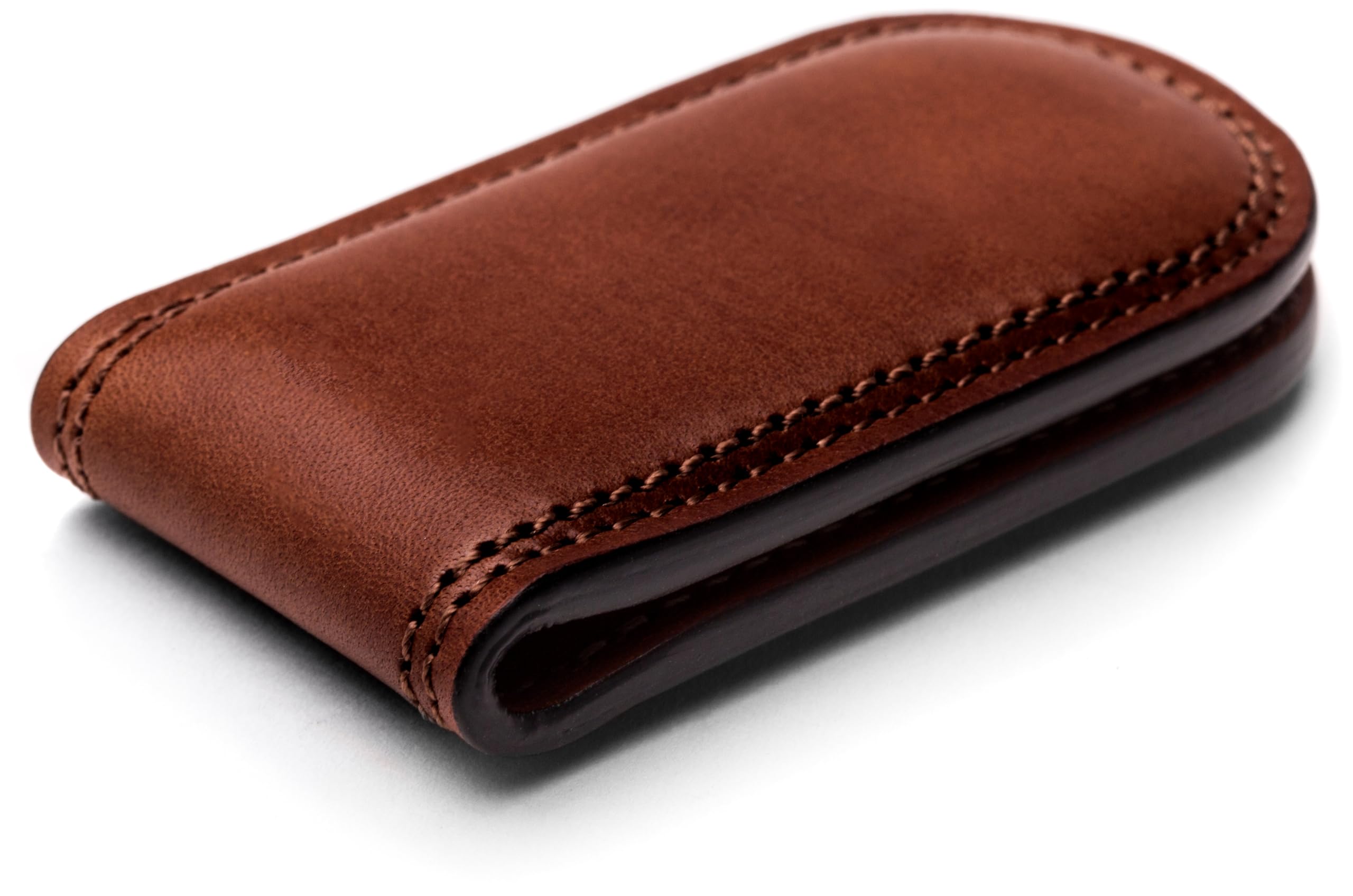 Bosca Dolce Leather Money Clip for Men ( Brown , One Size ) Brown One Size U1