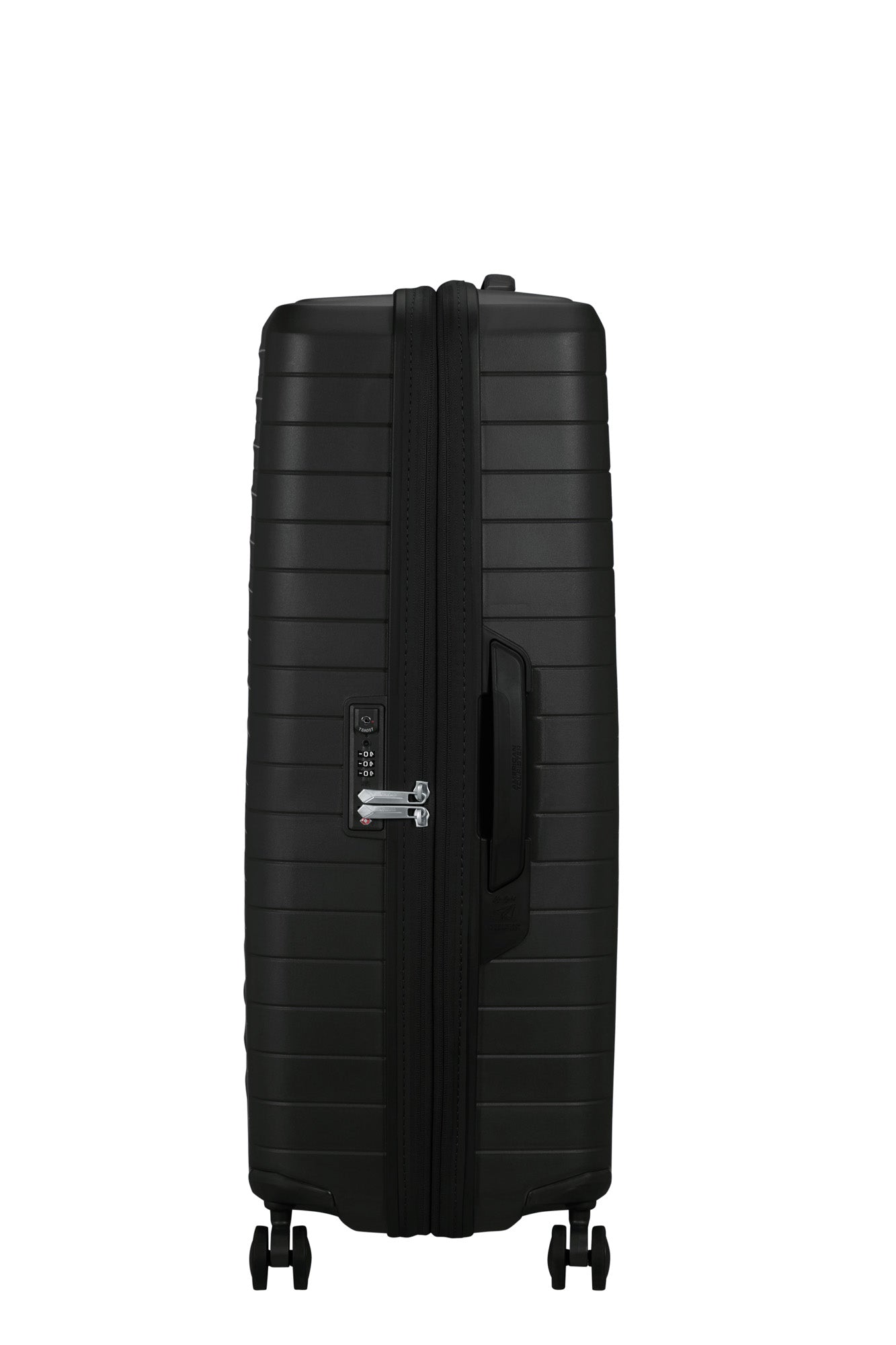 American Tourister Fastforward Expandable Hardside Luggage with Spinner Wheels, Large ( Flash Black , One Size ) Flash Black One Size U1