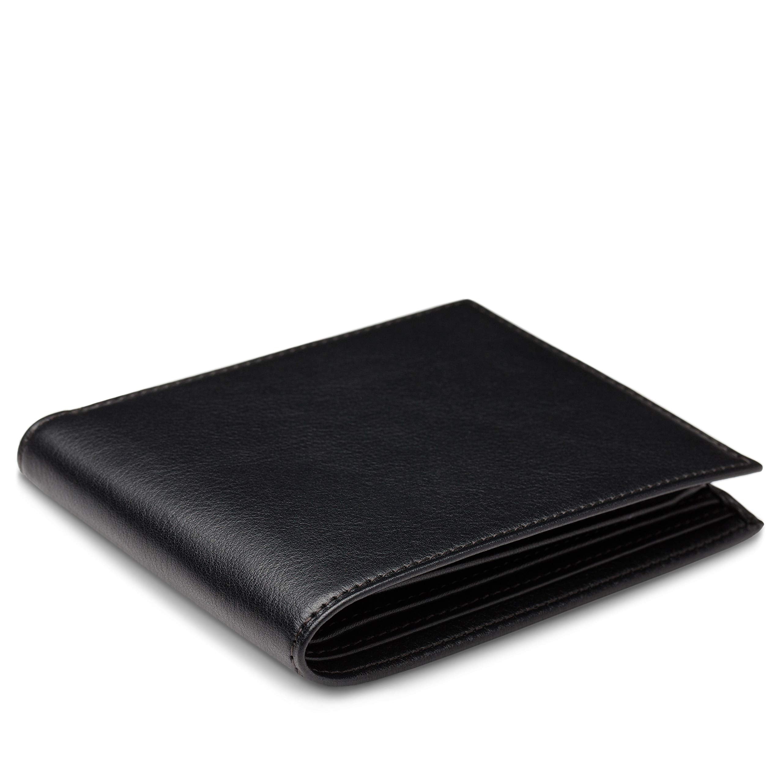 Bosca Nappa Vitello Collection - Continental ID Wallet ( Black , One Size ) Black One Size U2