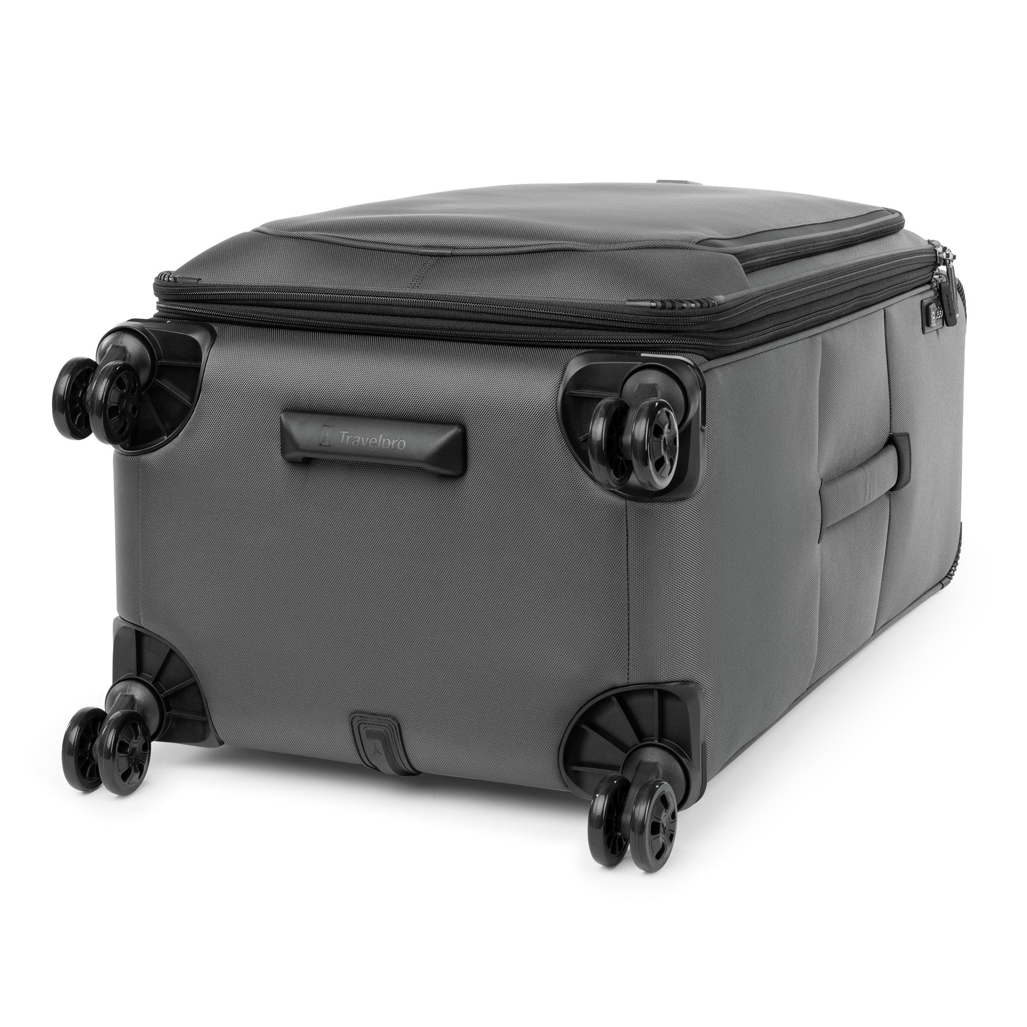 Travelpro Crew Classic Lightweight Softside Expandable Luggage, 2 Wheel Upright Rollaboard Suitcase, Men and Women ( Titanium Grey , Checked Large 29-Inch ) Titanium Grey Checked Large 29 Inch U4