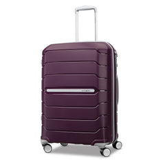 Samsonite Freeform Hardside Expandable with Double Spinner Wheels ( Amethyst Purple , Checked-Medium 24-Inch ) Amethyst Purple Checked Medium 24 Inch U1