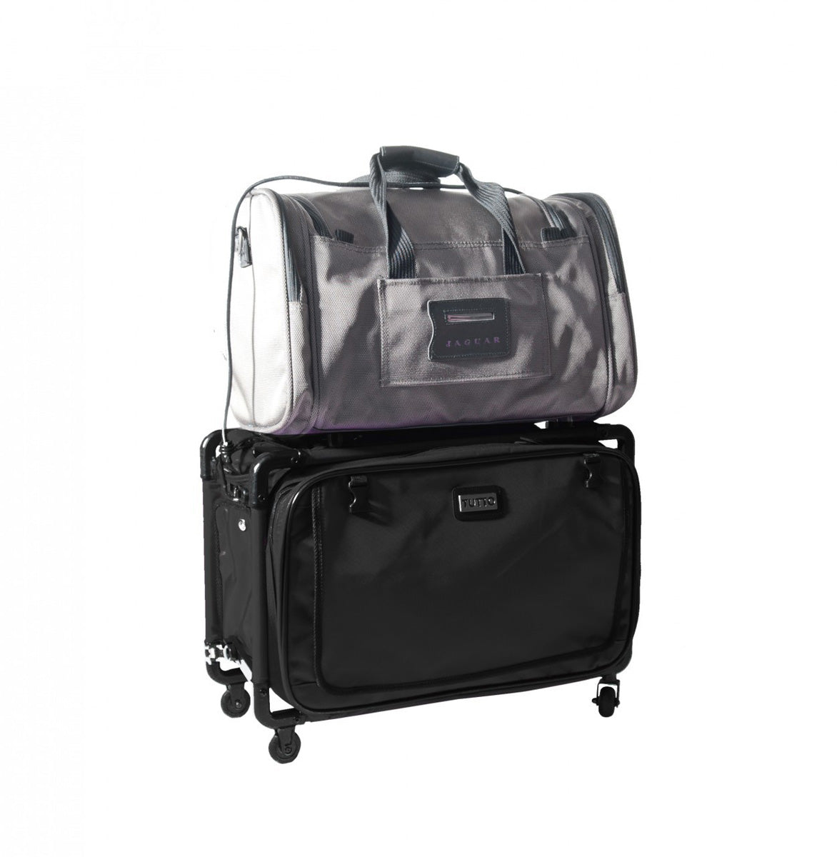Tutto Lightweight Foldable Wheeled Pet Carriers ( Black , Medium ) Black Medium U5
