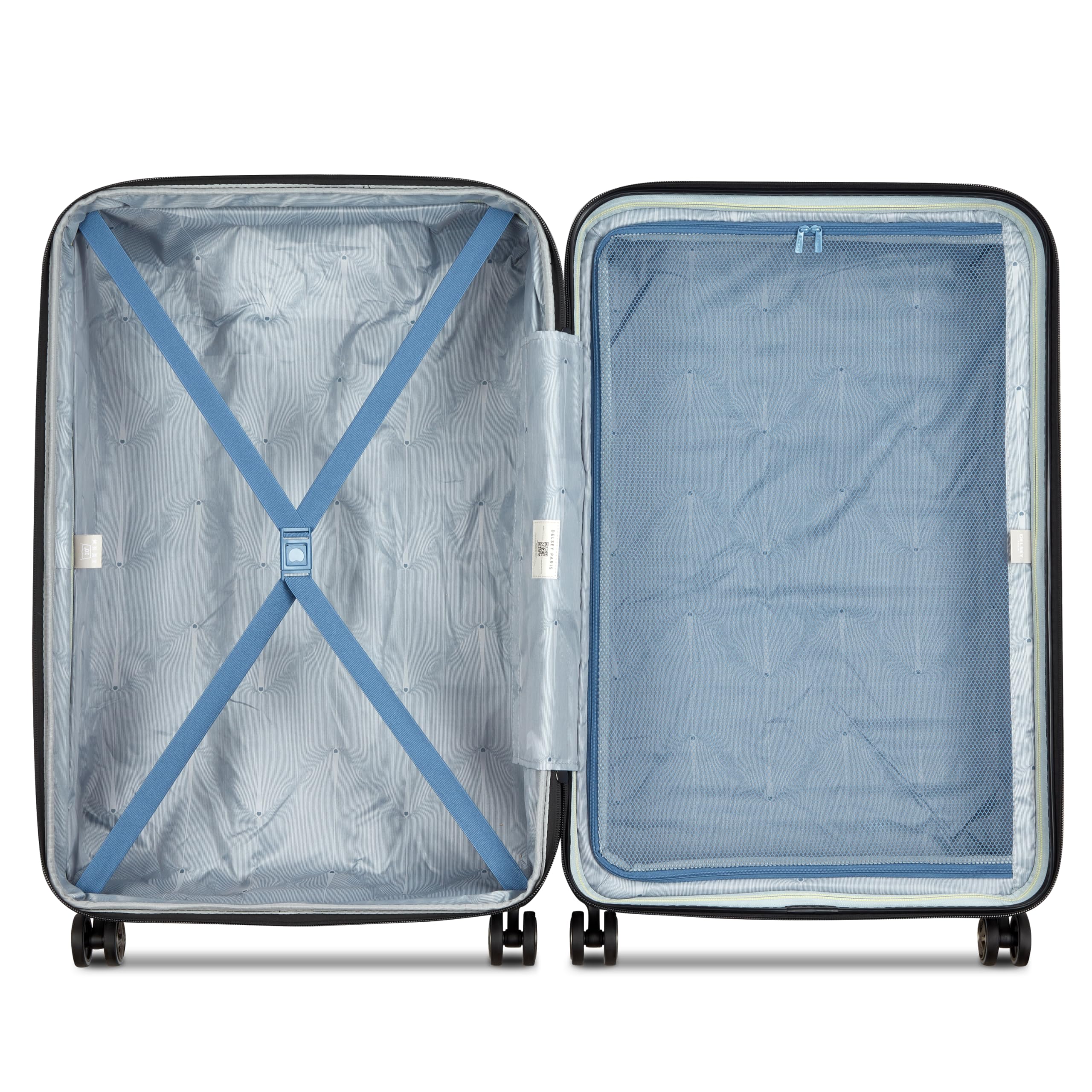 DELSEY PARIS Cruise 3.0 Hardside Expandable Luggage with Spinner Wheels, Checked-Large 28 Inch ( Deep Sea Navy , Checked-Large 28 Inch ) Deep Sea Navy Checked Large 28 Inch U1