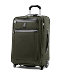 Travelpro Platinum Elite Softside Expandable Luggage, 2 Wheel Upright Suitcase, USB Port, Men and Women ( Pilot Green , Carry-On 22-Inch ) Pilot Green Carry On 22 Inch U2