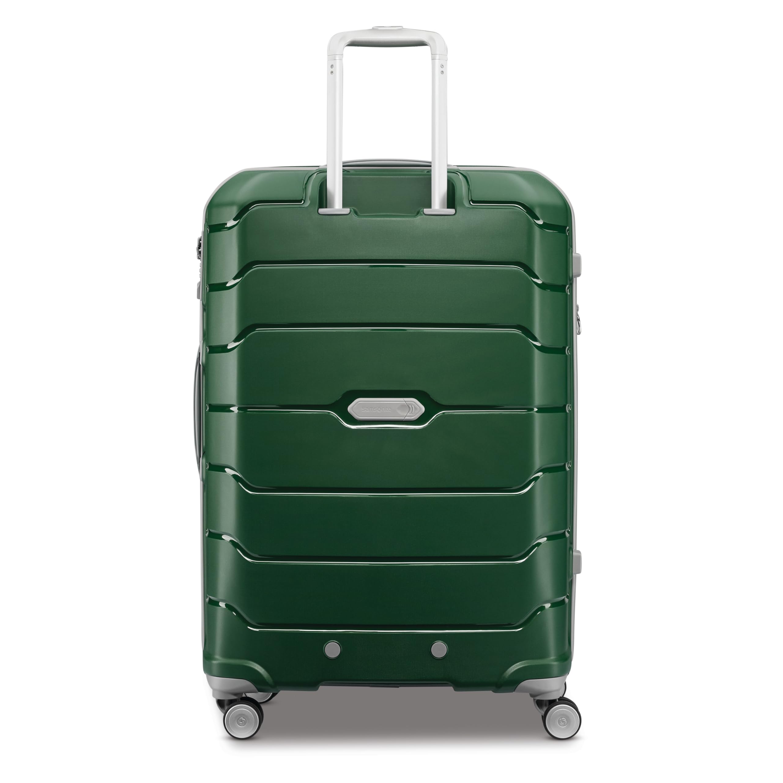 Samsonite Freeform Hardside Expandable with Double Spinner Wheels ( Pine Green , Checked-Large Spinner ) Pine Green Checked Large Spinner U9